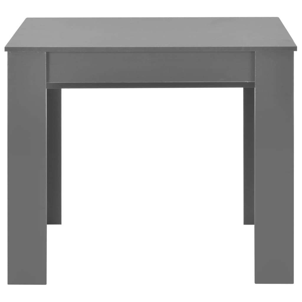 vidaXL Rozkládací jídelní stůl šedý s vysokým leskem 175 x 90 x 75 cm