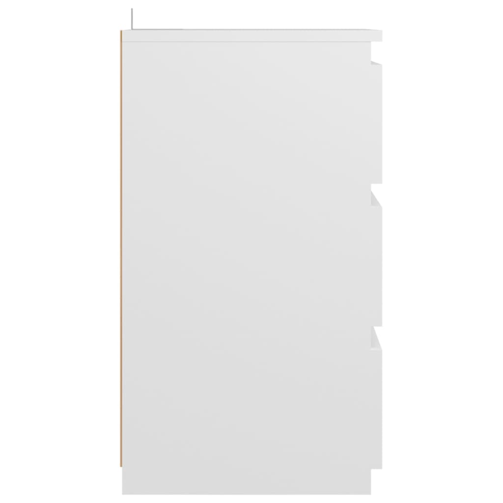 vidaXL Noční skříňka bílá 40 x 35 x 62,5 cm dřevotříska