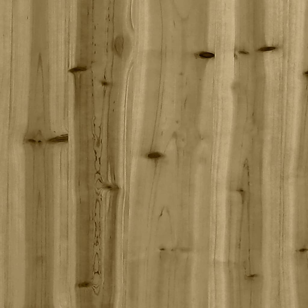 vidaXL Zahradní lavice gabionový design 287x71x65,5 cm borové dřevo