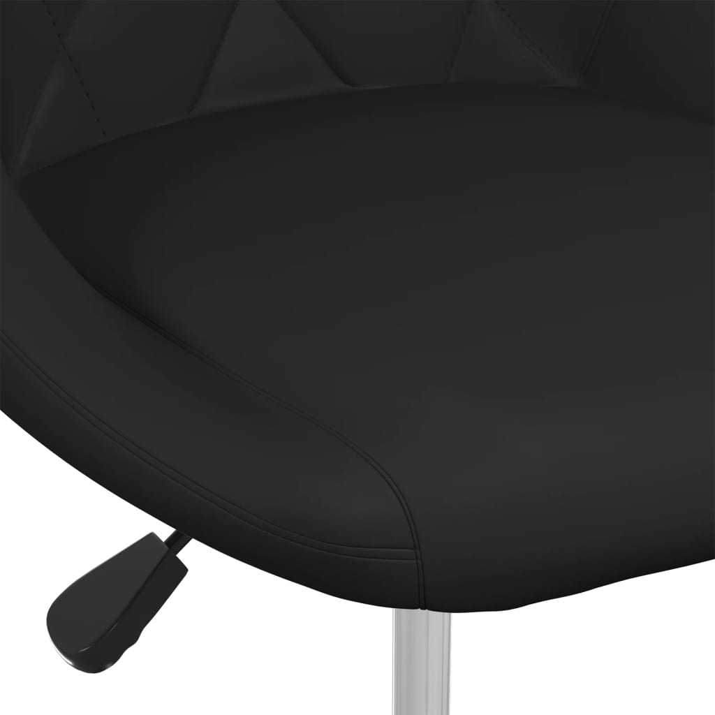 vidaXL Jídelní židle černá umělá kůže