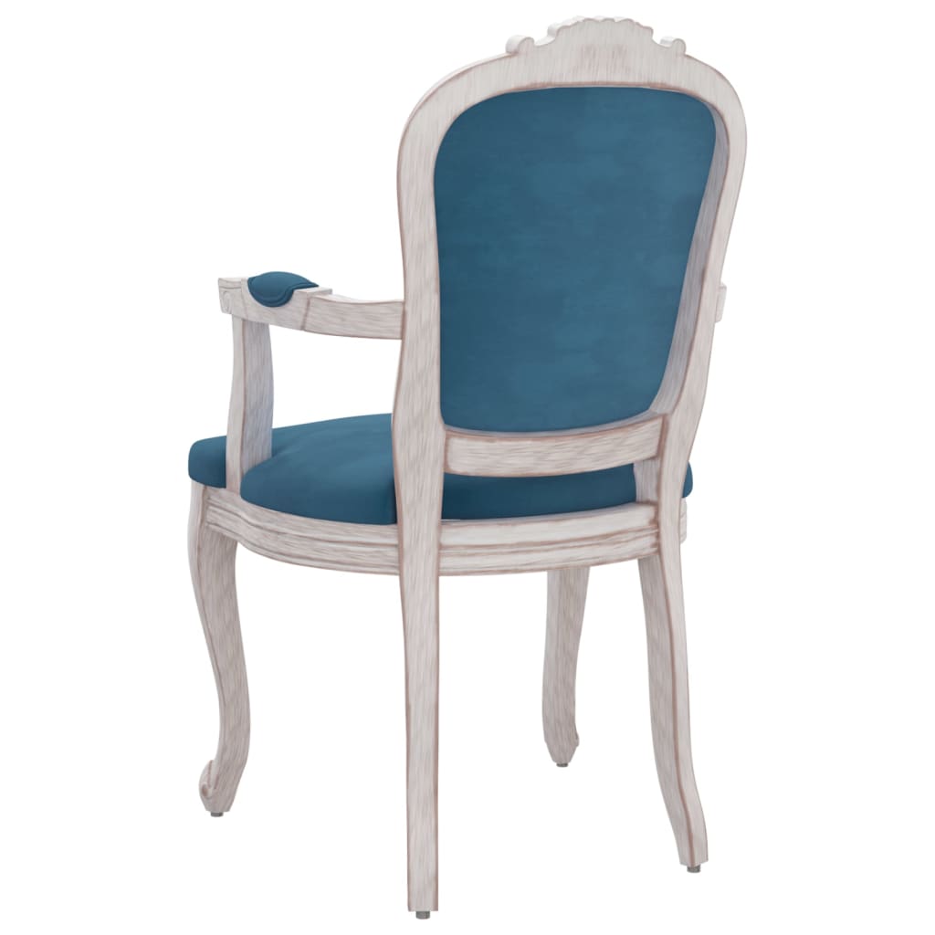 vidaXL Jídelní židle modrá 62 x 59,5 x 100,5 cm samet