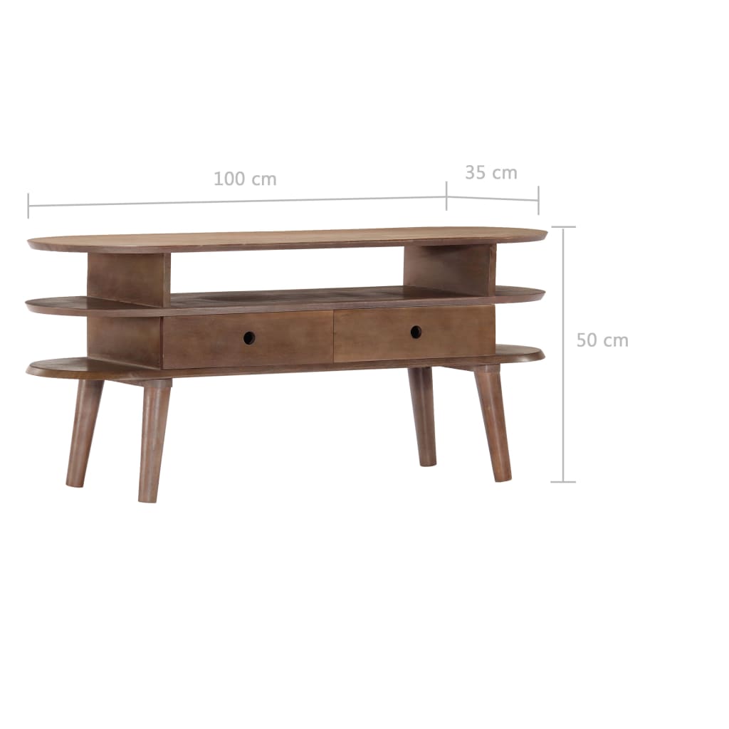 vidaXL TV stolek 110 x 35 x 50 cm masivní akáciové dřevo