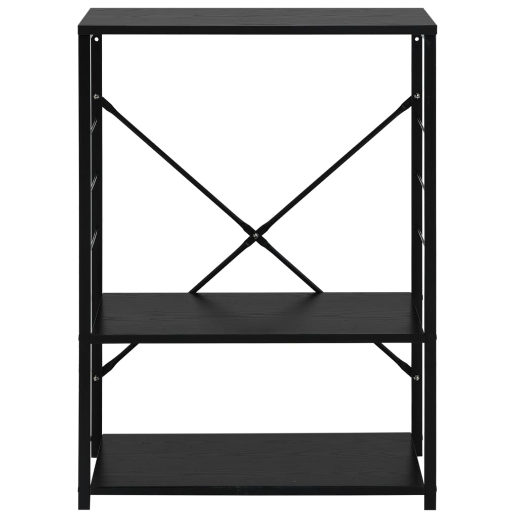 vidaXL Skříňka na mikrovlnku černá 60x39,6x79,5 cm kompozitní dřevo
