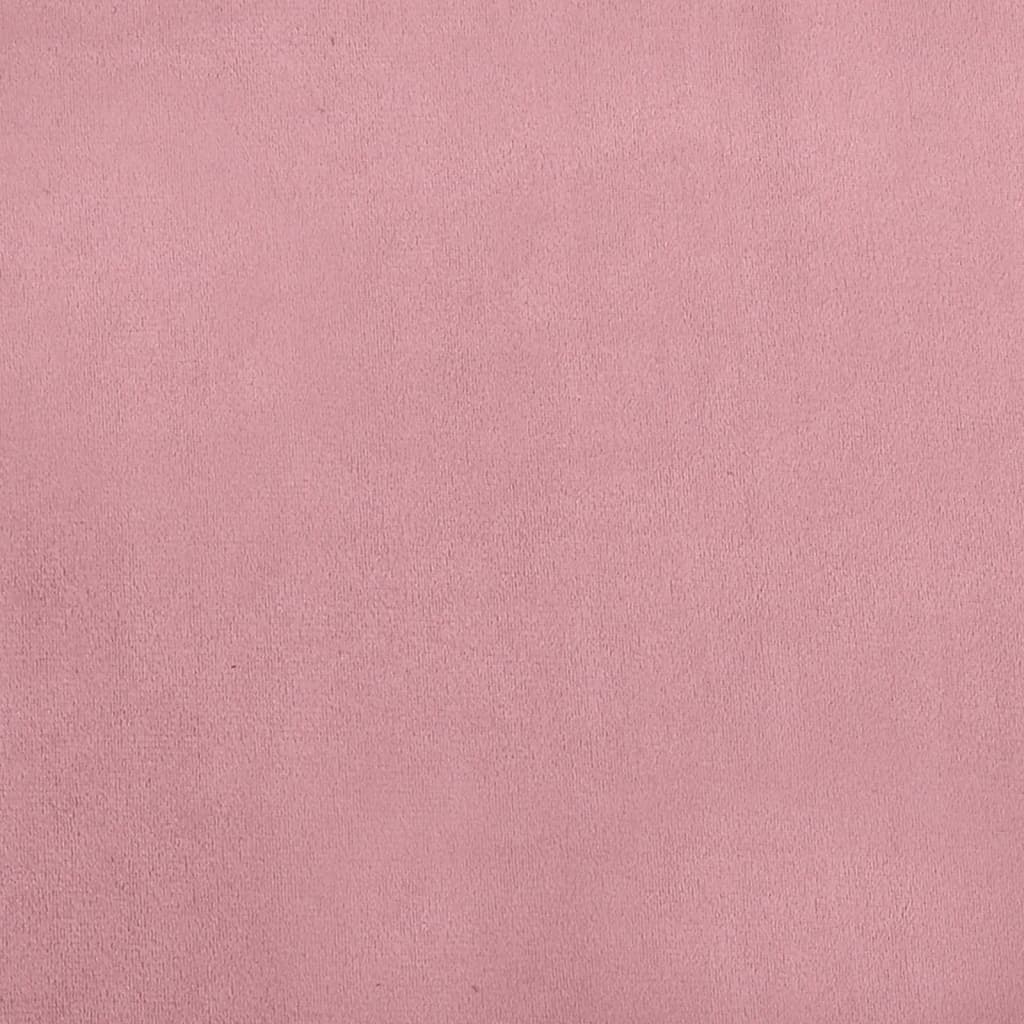 vidaXL Dětská pohovka růžová 70 x 45 x 26,5 cm samet