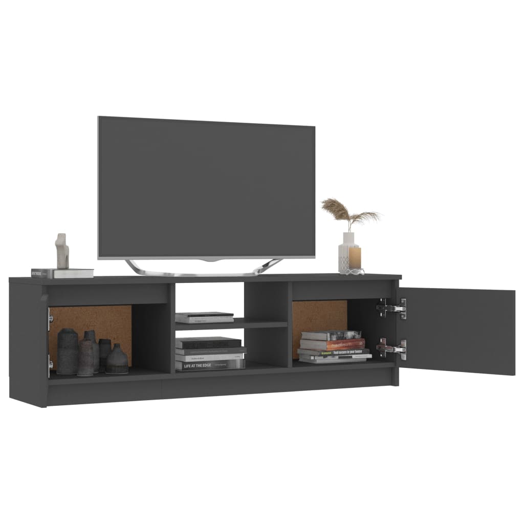 vidaXL TV stolek šedý 120 x 30 x 35,5 cm dřevotříska