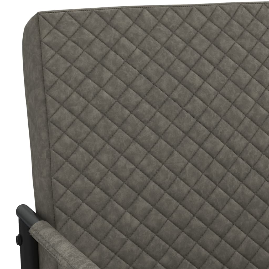 vidaXL Konzolová židle tmavě šedá umělá kůže