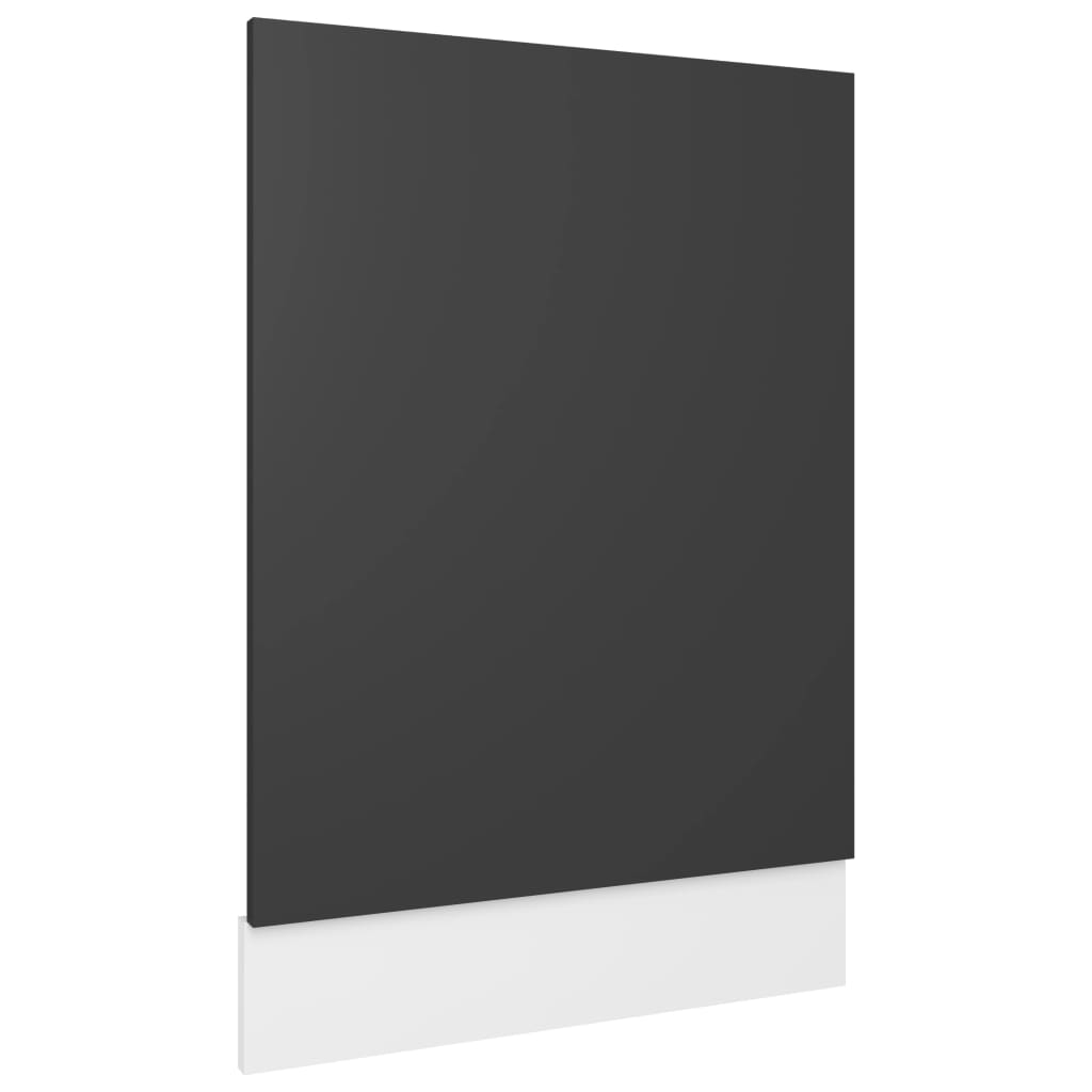 vidaXL Panel na myčku šedý 45 x 3 x 67 cm dřevotříska