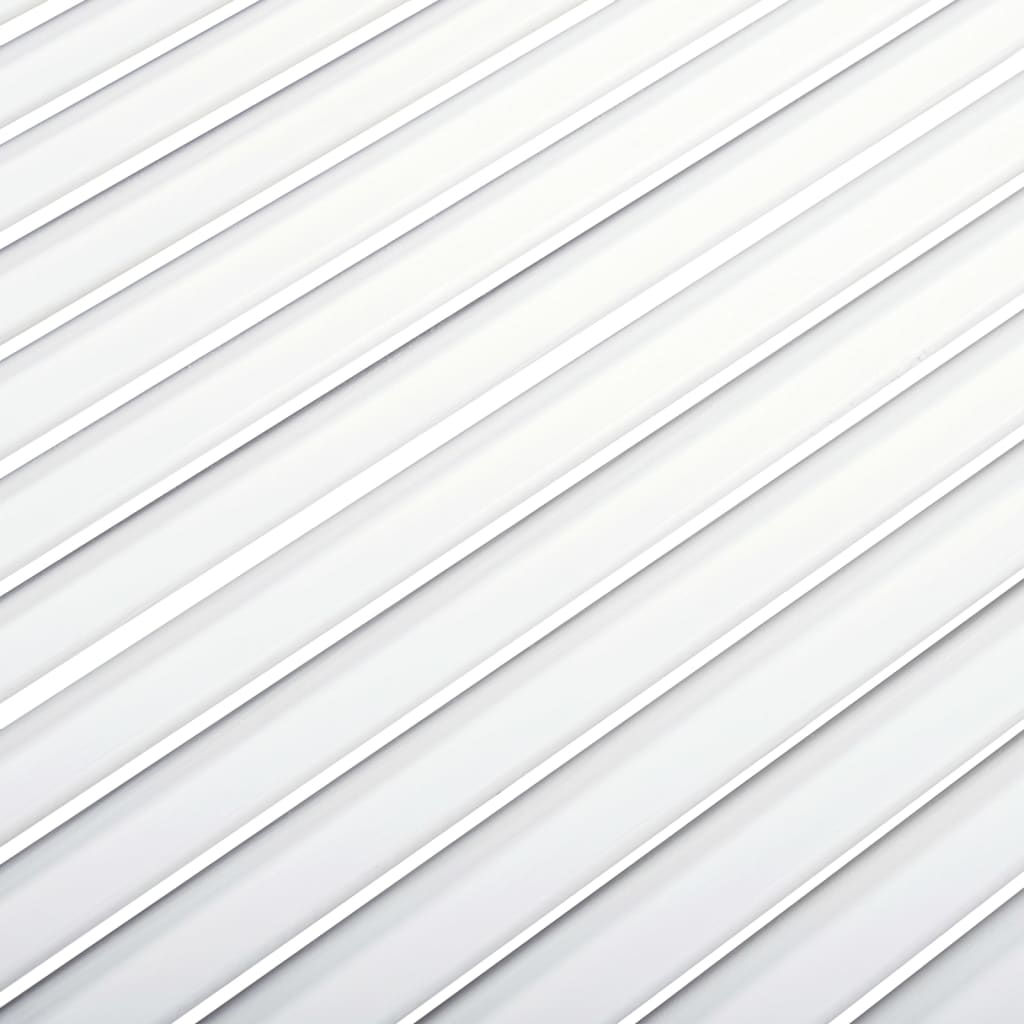 vidaXL Nábytková dvířka lamelový design bílá 99,3 x 39,4 cm borovice