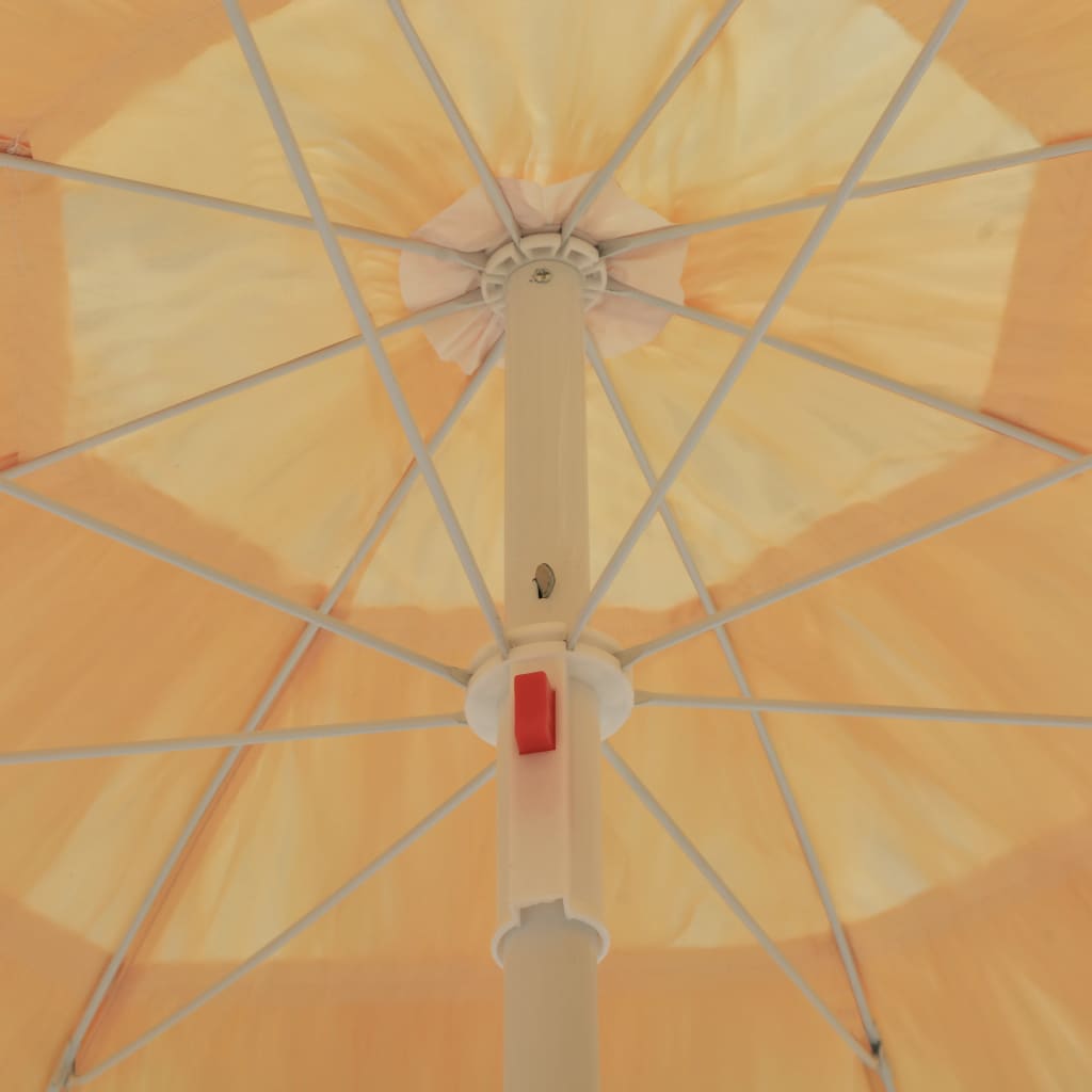 vidaXL Plážový slunečník v havajském stylu 180 cm přírodní