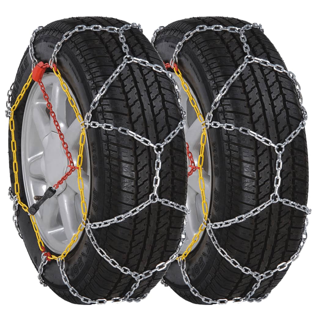 2 ks Sněhové řetězy na pneumatiky aut, 12 mm KN 60