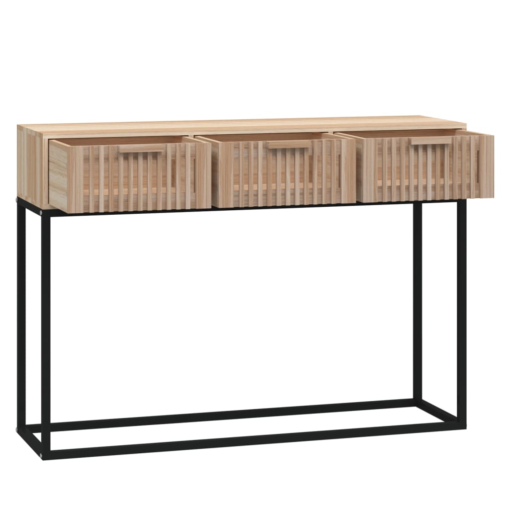 vidaXL Konzolový stolek 105 x 30 x 75 cm kompozitní dřevo a železo