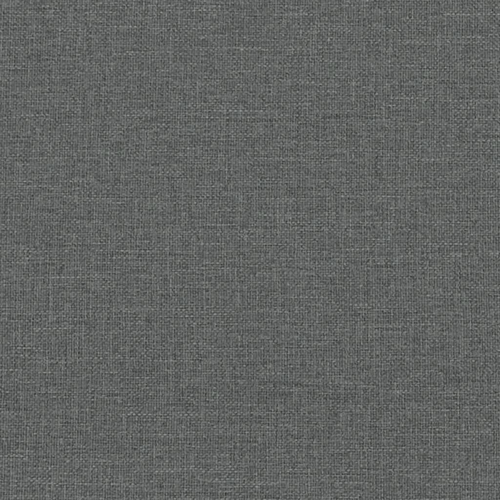 vidaXL Pohovka 3místná tmavě šedá textil