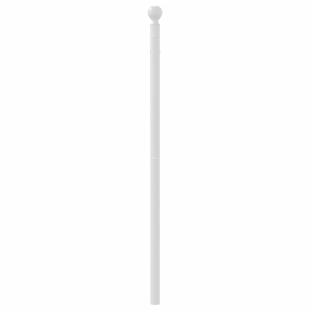vidaXL Kovové čelo postele bílé 75 cm