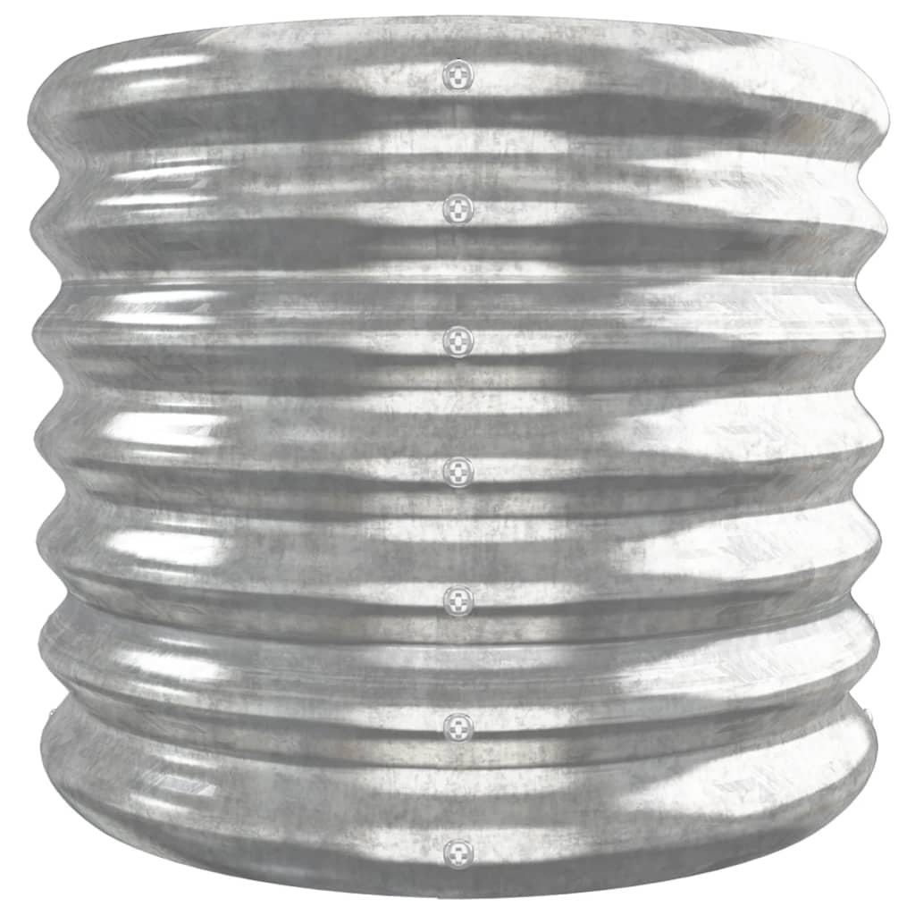 vidaXL Vyvýšený záhon práškově lakovaná ocel 260x40x36 cm stříbrný