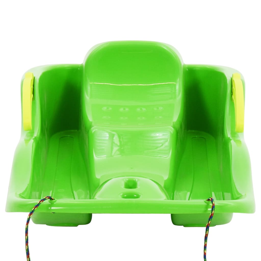 vidaXL Boby s brzdami zelené 87 x 40 x 18 cm polypropylen