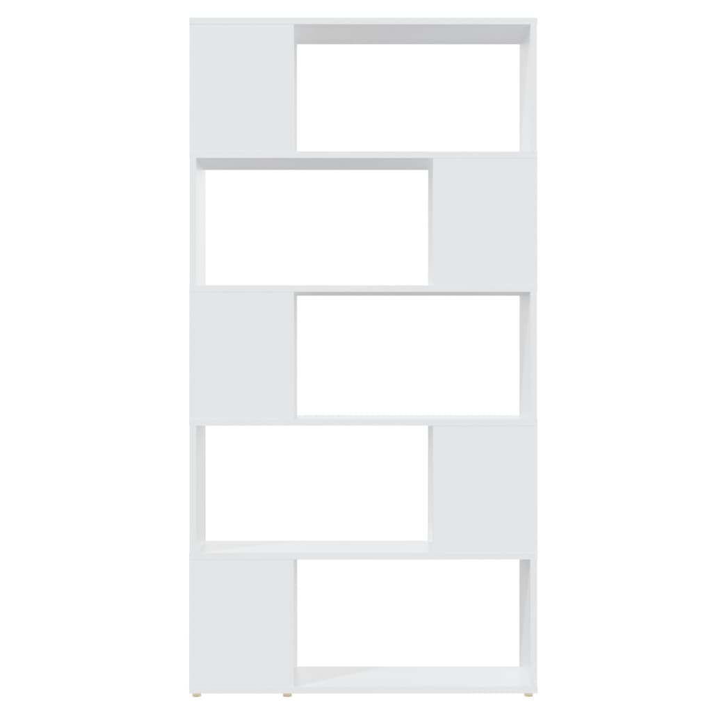 vidaXL Knihovna / dělicí stěna bílá 80 x 24 x 155 cm dřevotříska
