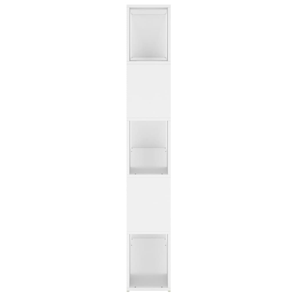 vidaXL Knihovna / dělicí stěna bílá 100 x 24 x 155 cm dřevotříska