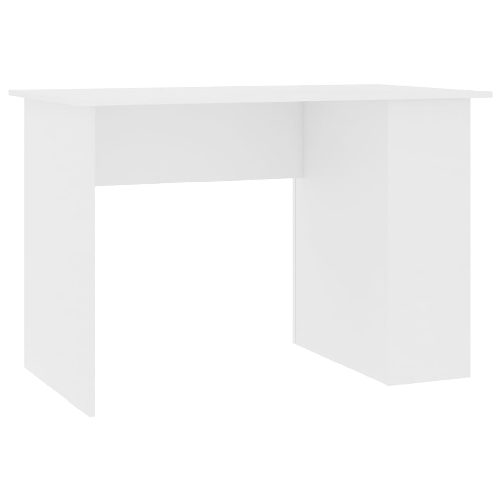 vidaXL Psací stůl bílý 110 x 60 x 73 cm dřevotříska