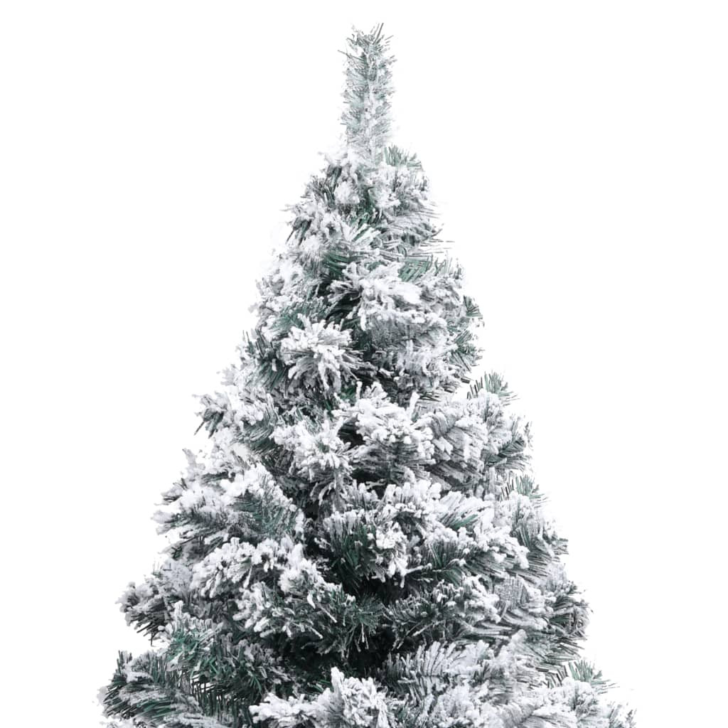 vidaXL Umělý vánoční stromek zasněžený zelený 150 cm PVC