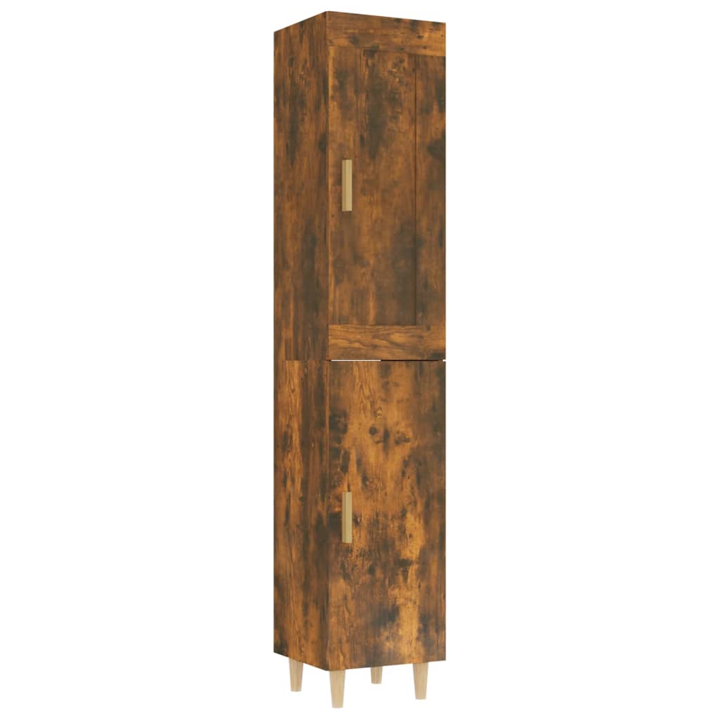 vidaXL Skříň highboard kouřový dub 35 x 34 x 180 cm kompozitní dřevo