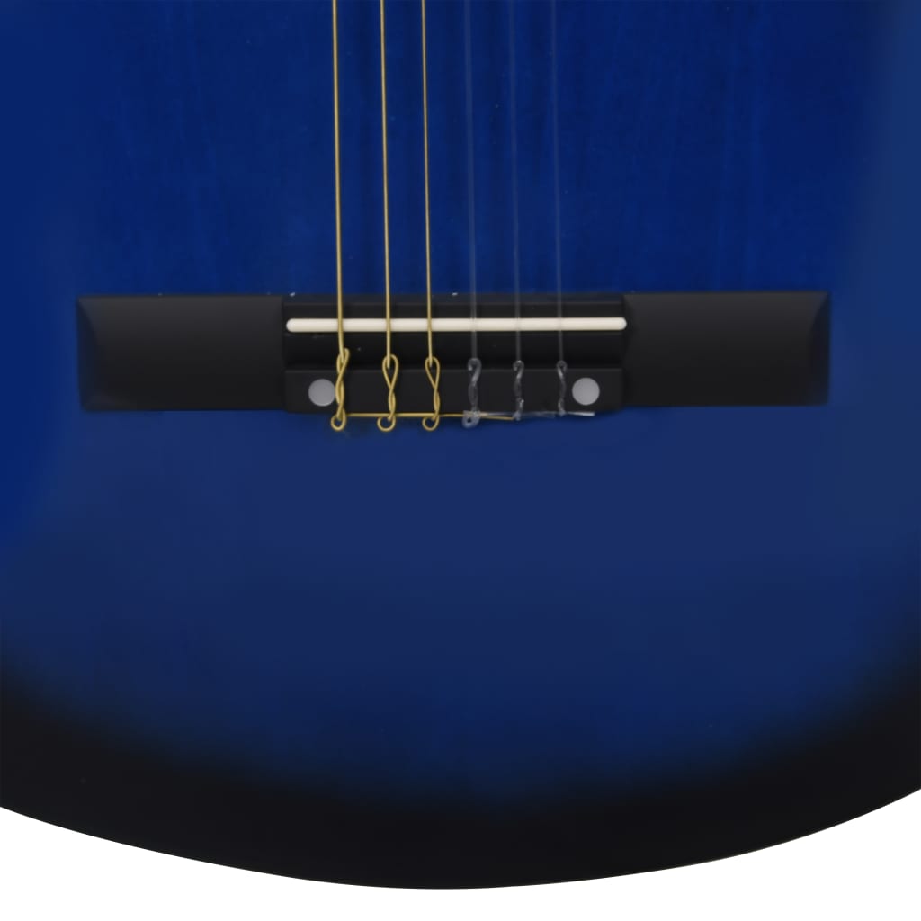 vidaXL Klasická kytara pro začátečníci a děti modrá 3/4 36''