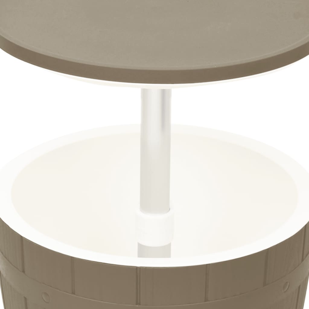 vidaXL Chladicí stolek 3 v 1 světle hnědý polypropylen