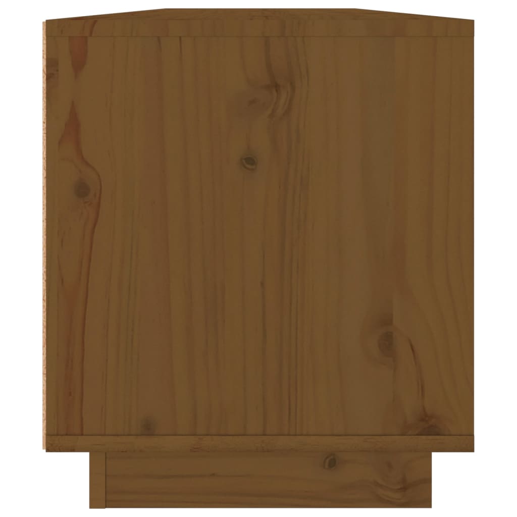 vidaXL TV skříňka medově hnědá 110 x 34 x 40 cm masivní borové dřevo