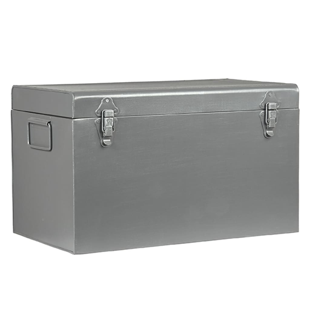 LABEL51 Úložný box Vintage 40 x 20 x 25 cm M šedý s patinou