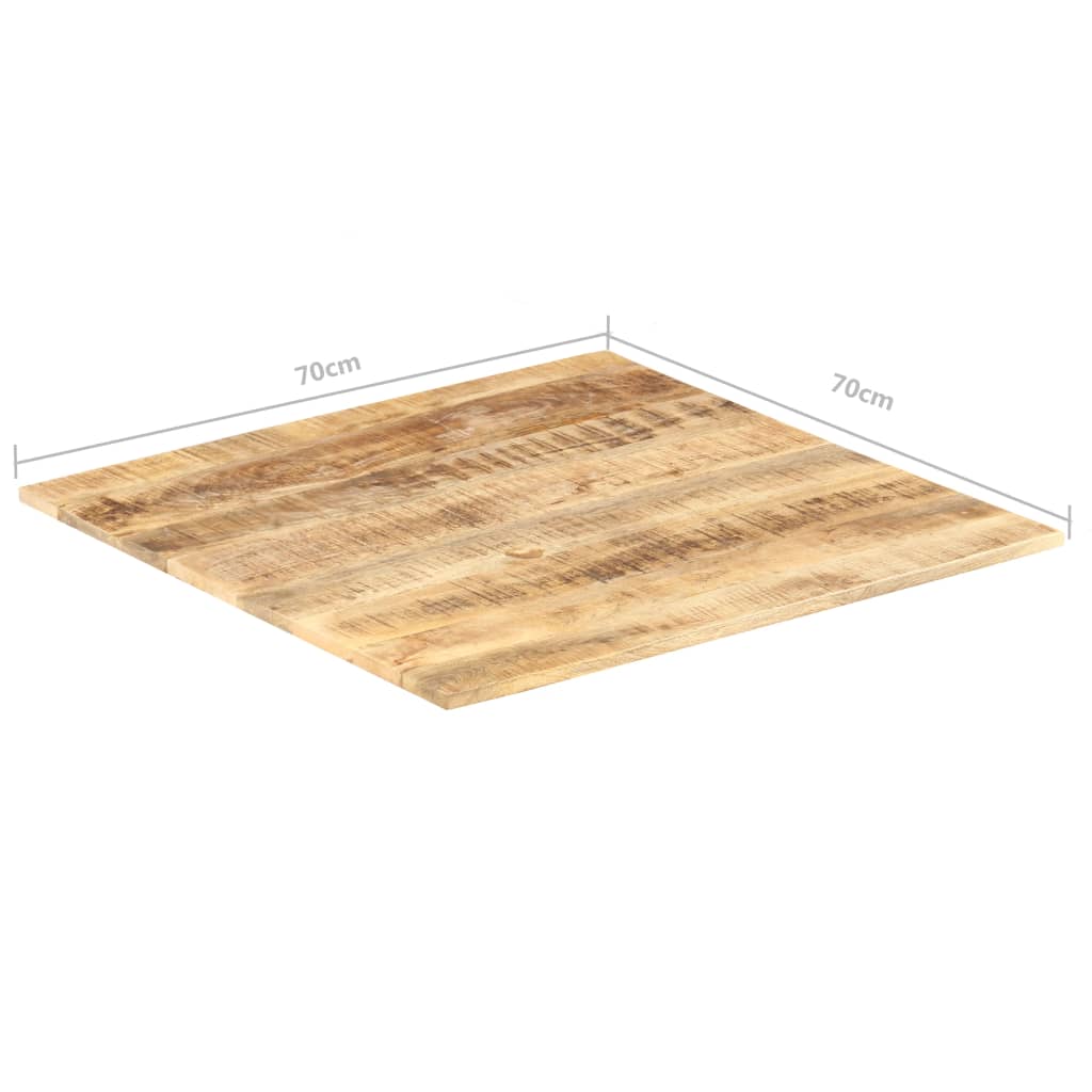 vidaXL Stolní deska masivní mangovníkové dřevo 15–16 mm 70 x 70 cm