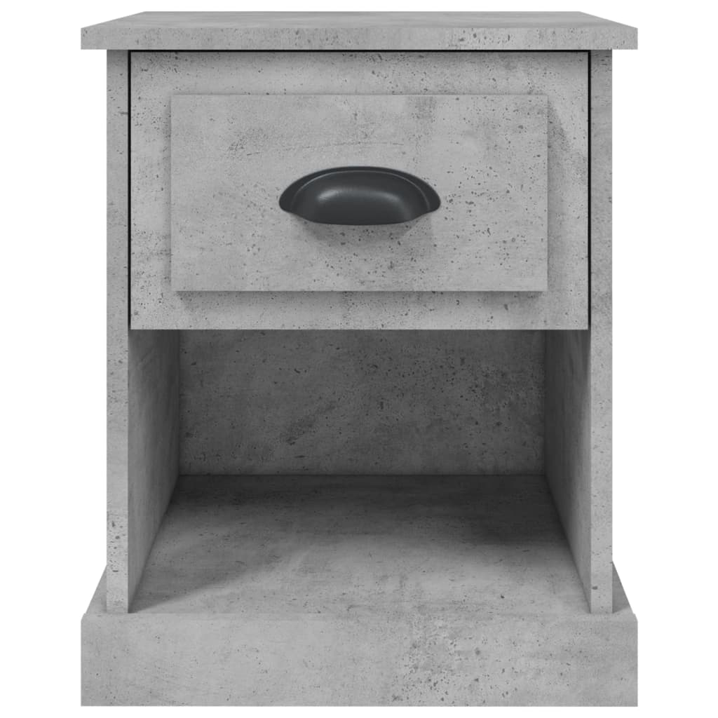 vidaXL Noční stolek betonově šedý 39 x 39 x 47,5 cm kompozitní dřevo