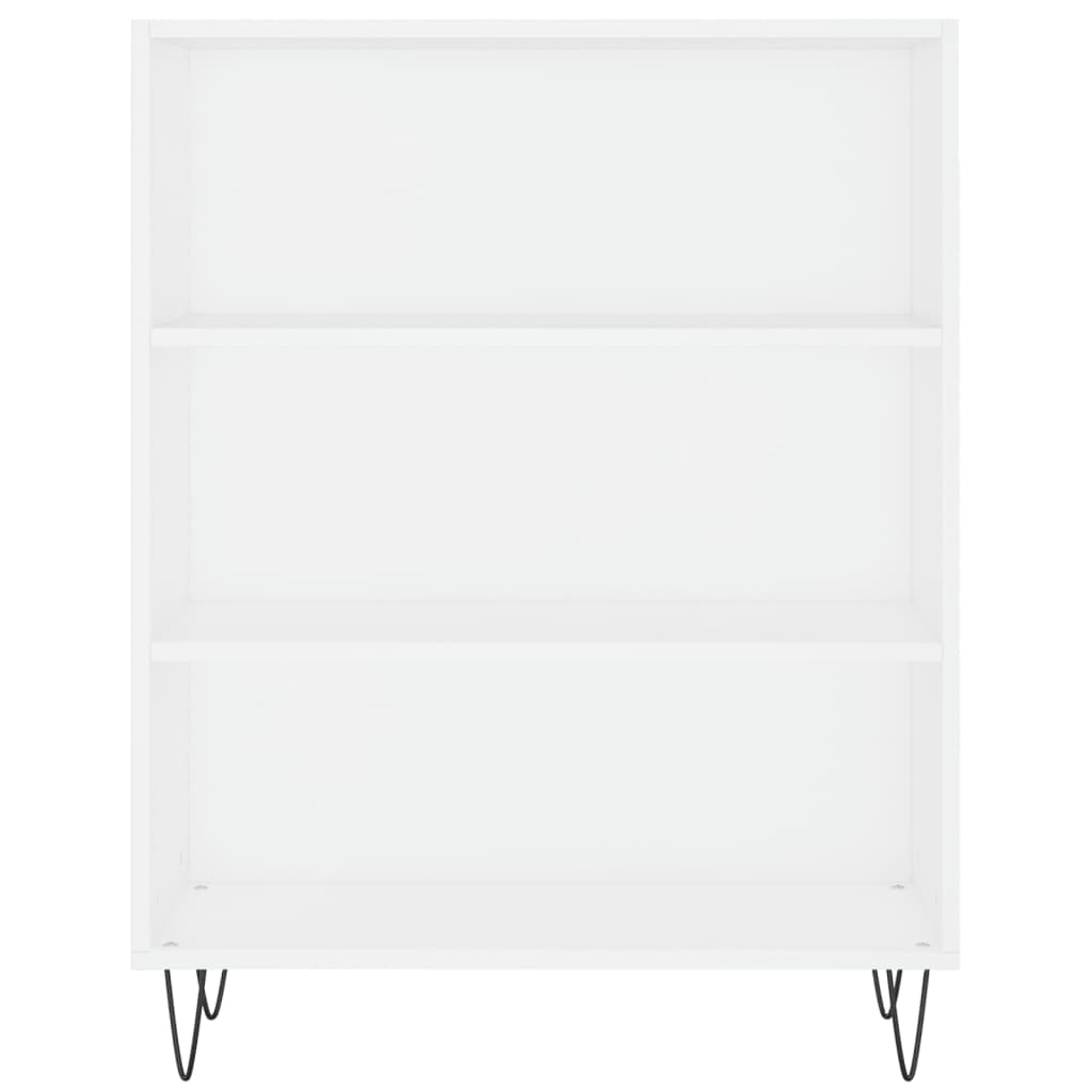 vidaXL Knihovna bílá 69,5 x 32,5 x 90 cm kompozitní dřevo