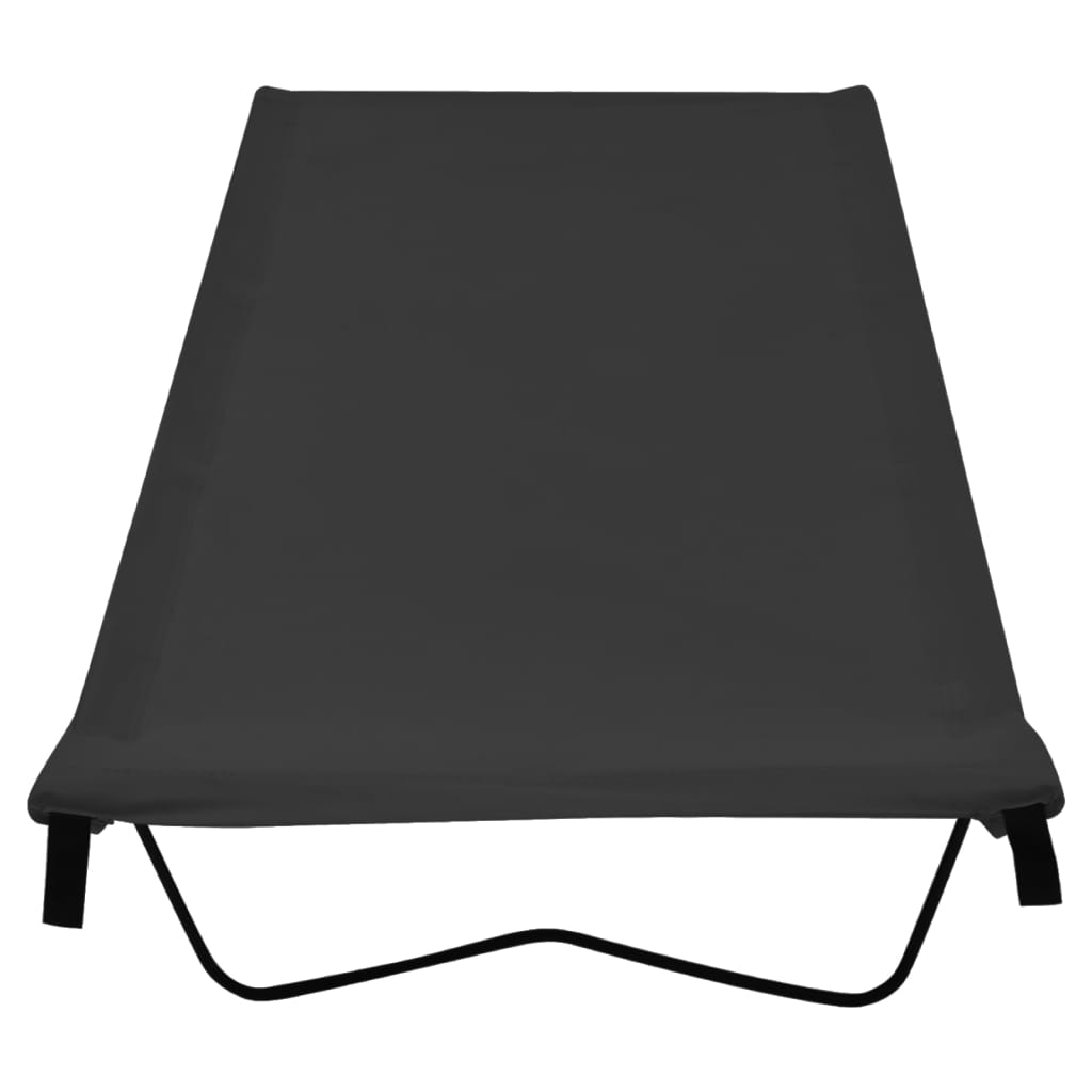 vidaXL Kempingová postel 180 x 60 x 19 cm oxfordská látka ocel černá
