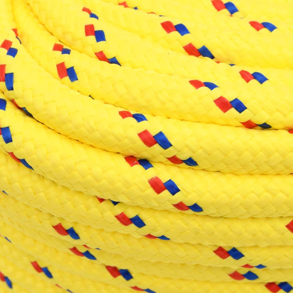 vidaXL Lodní lano žluté 16 mm 25 m polypropylen