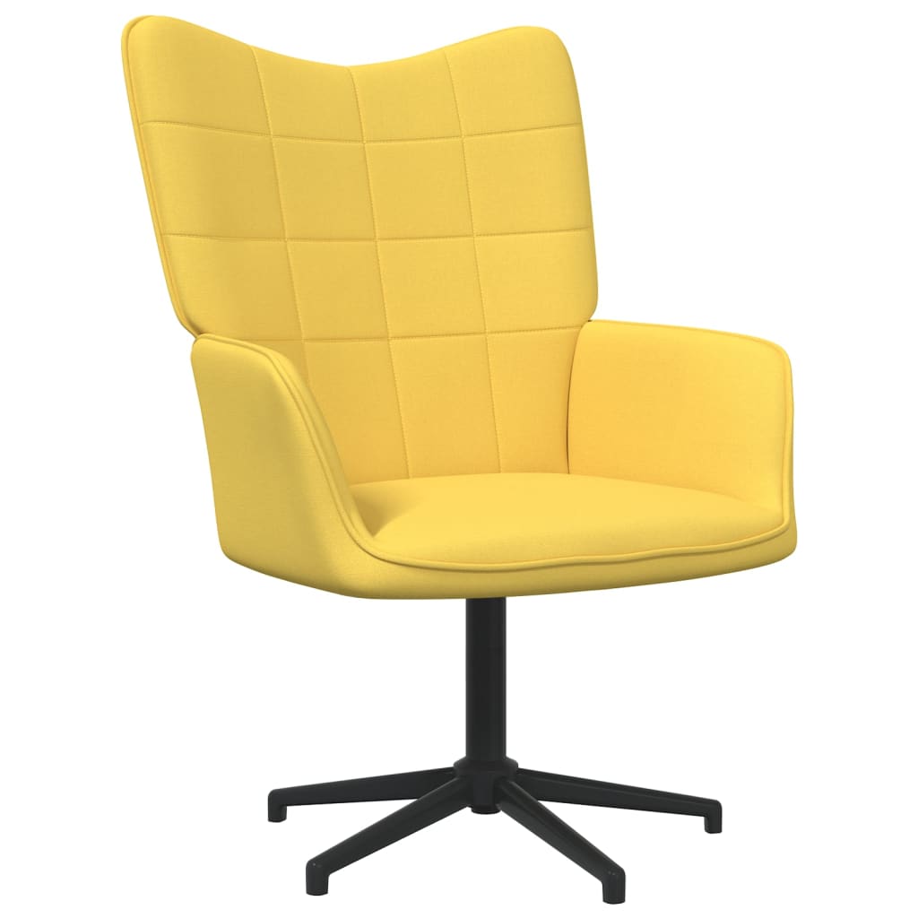 vidaXL Relaxační židle hořčicově žlutá textil