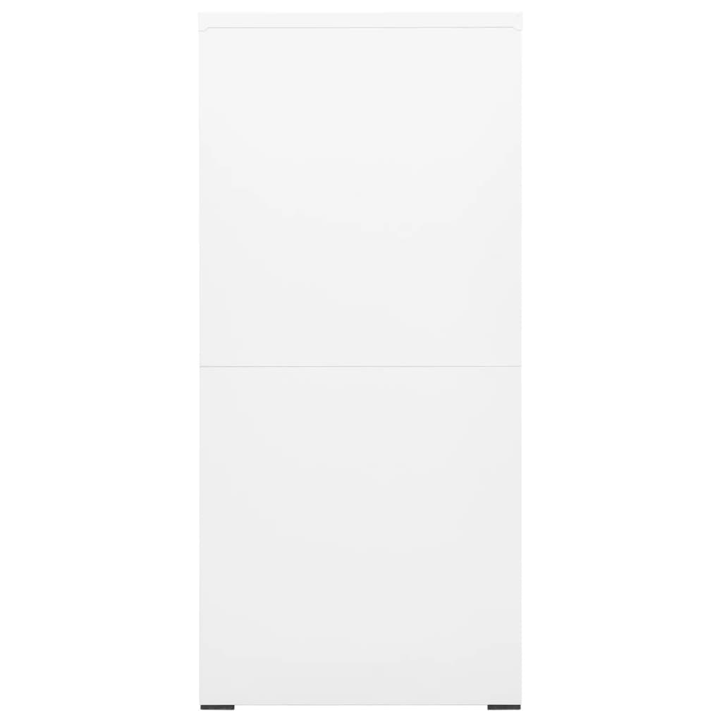 vidaXL Kancelářská skříň bílá 46 x 62 x 133 cm ocel