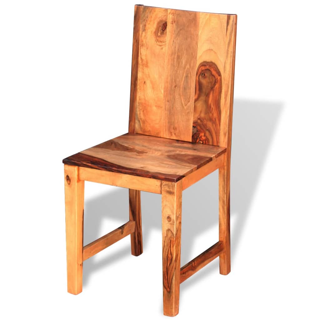 vidaXL Jídelní židle 2 ks masivní sheeshamové dřevo