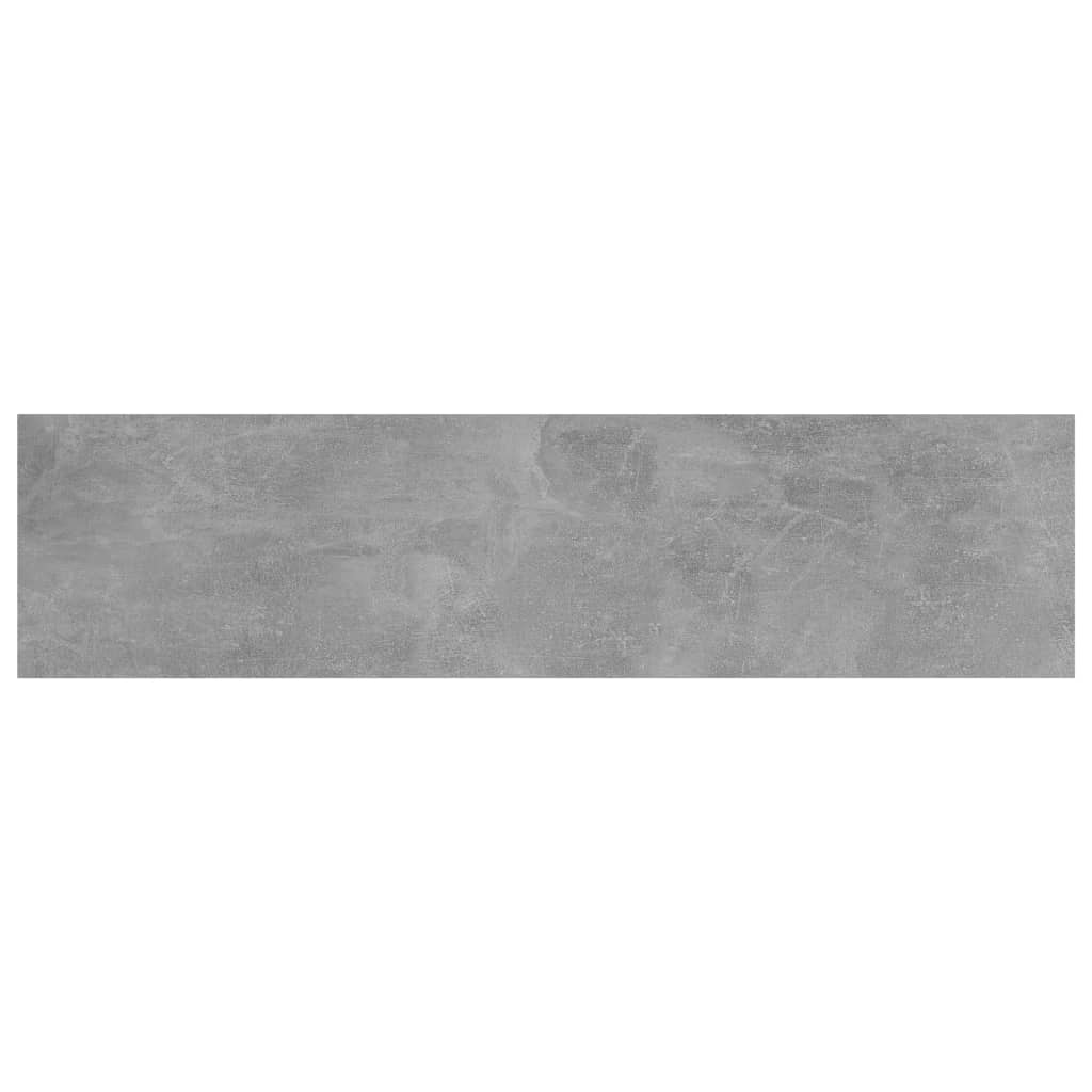 vidaXL Přídavné police 4 ks betonově šedé 40 x 10 x 1,5 cm dřevotříska