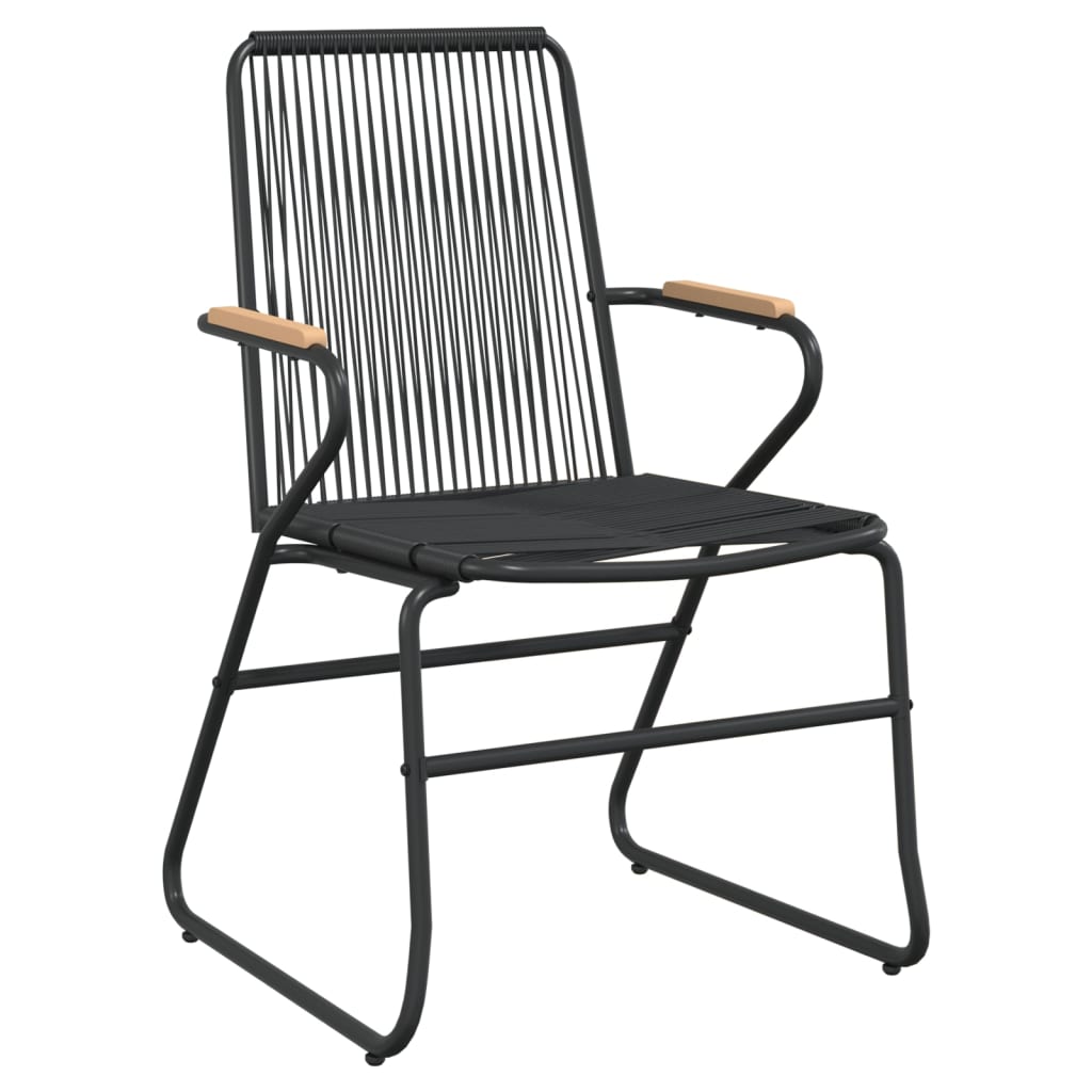 vidaXL Zahradní židle 2 ks černé 58 x 59 x 85,5 cm PVC ratan