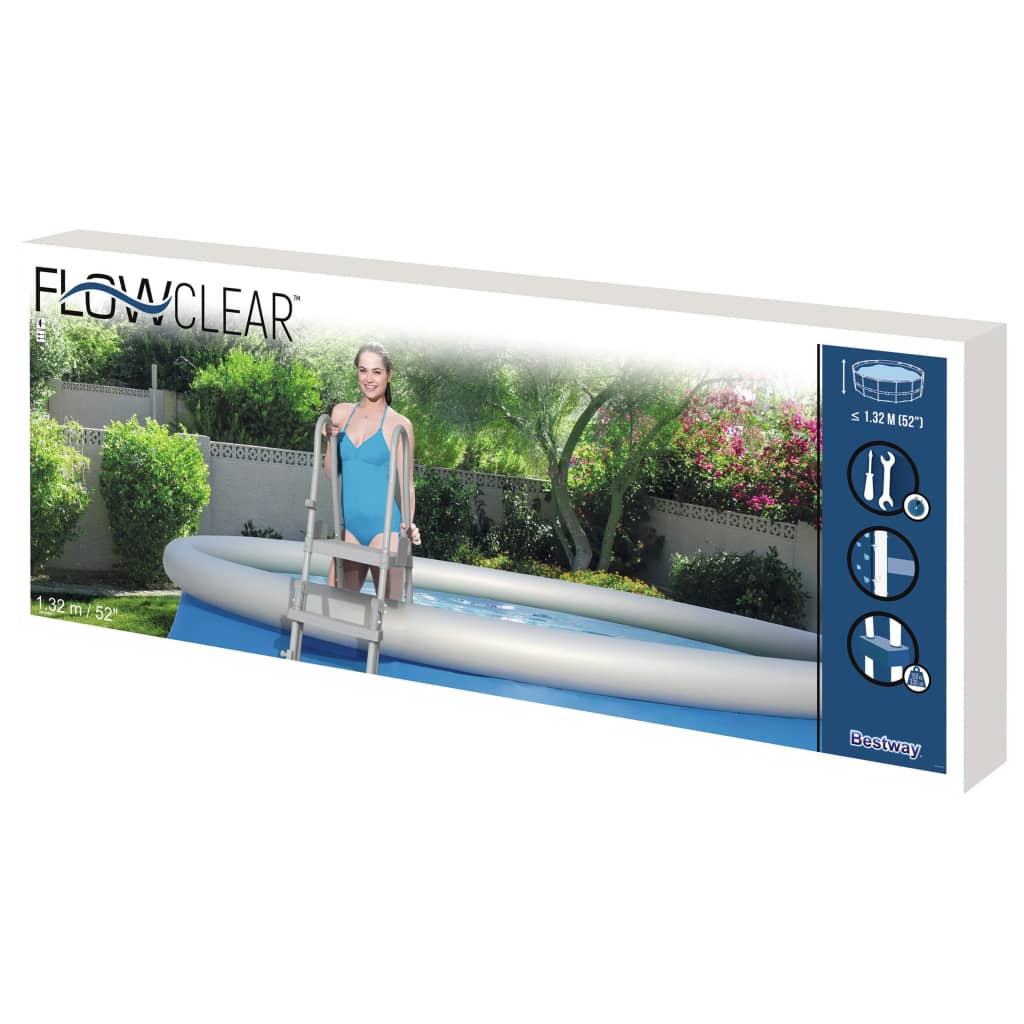 Bestway 4stupňový bezpečnostní bazénový žebřík Flowclear 132 cm