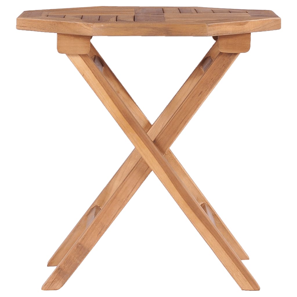vidaXL Skládací zahradní stůl 45 x 45 x 45 cm masivní teakové dřevo