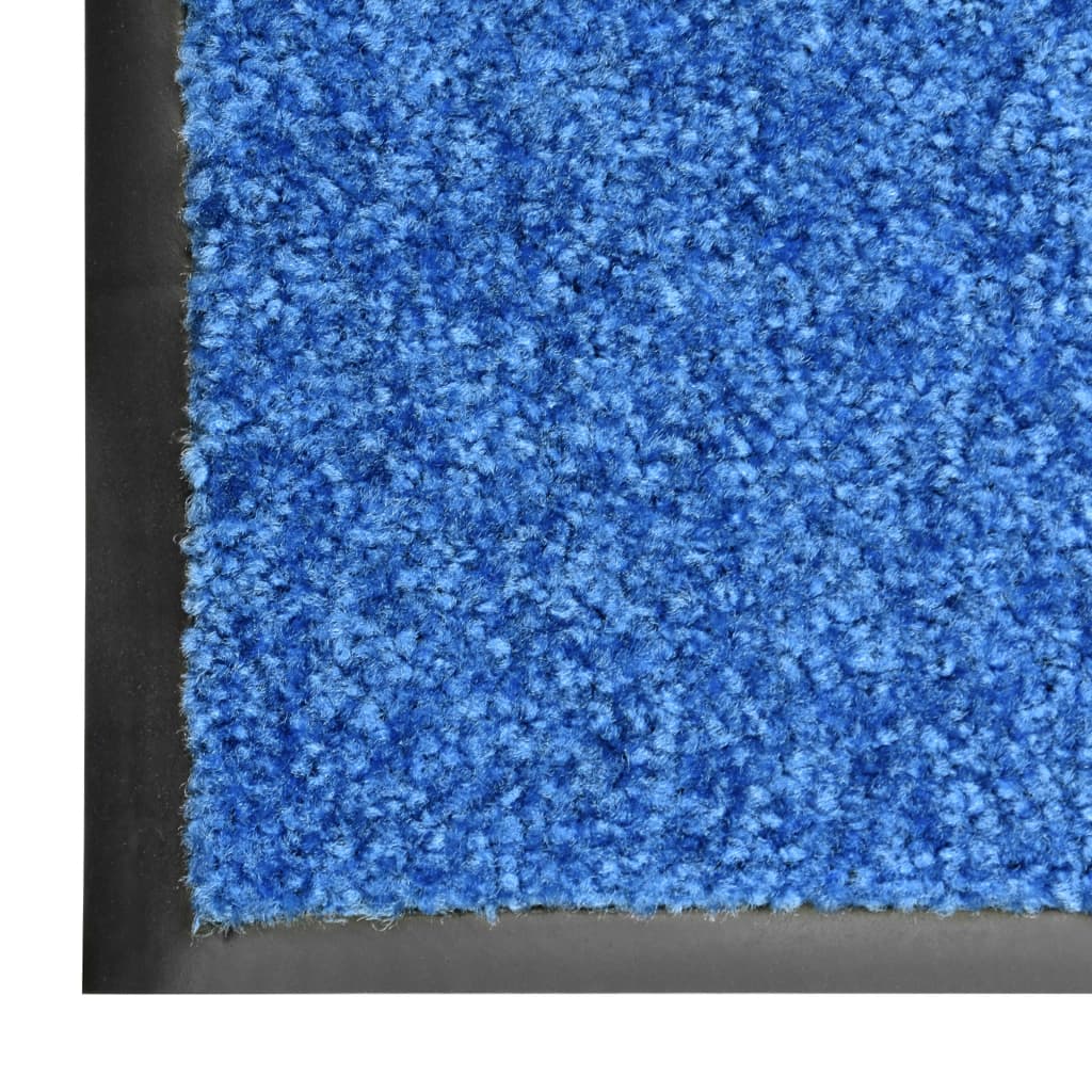 vidaXL Rohožka pratelná modrá 40 x 60 cm