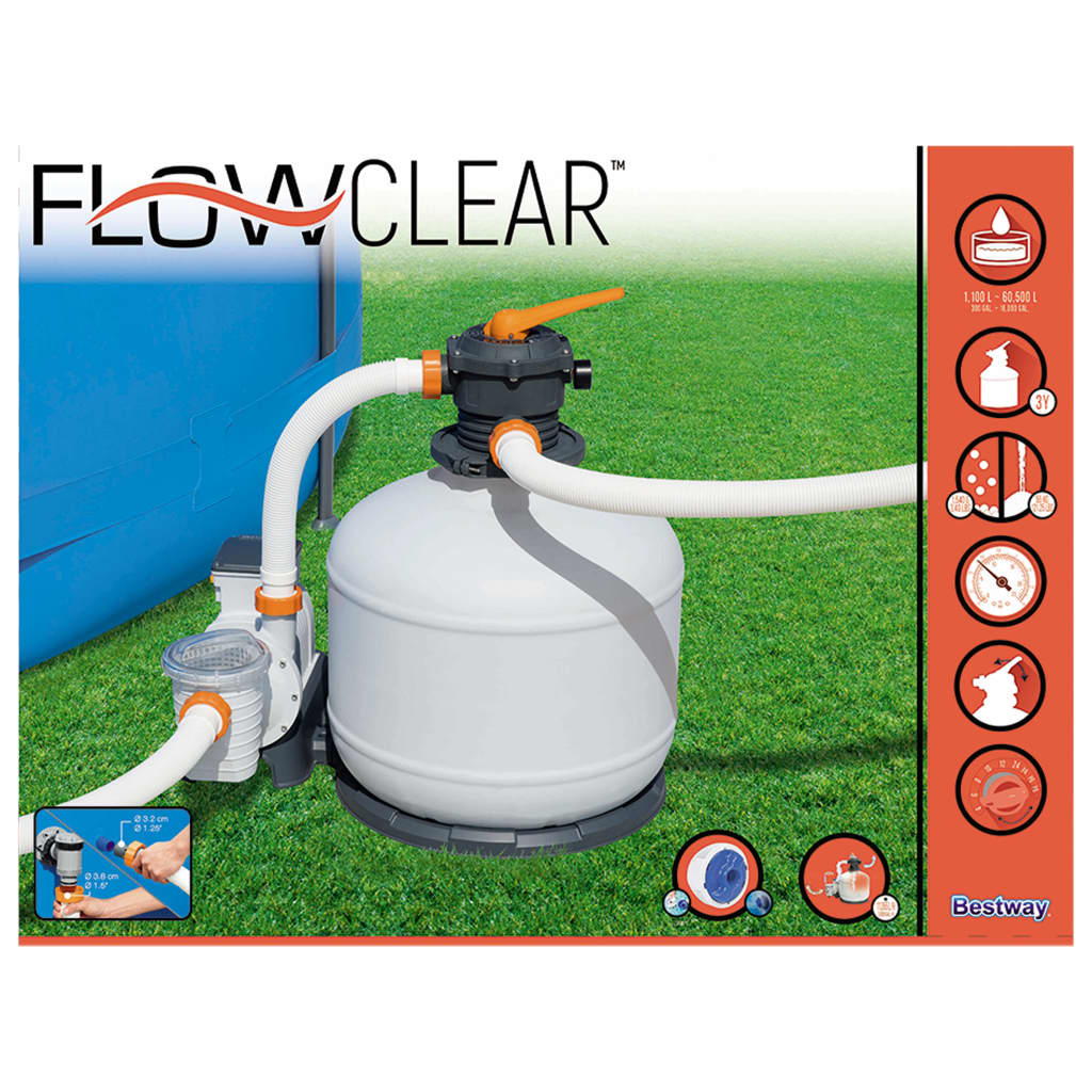 Bestway Pískové filtrační čerpadlo Flowclear 11 355 l/h