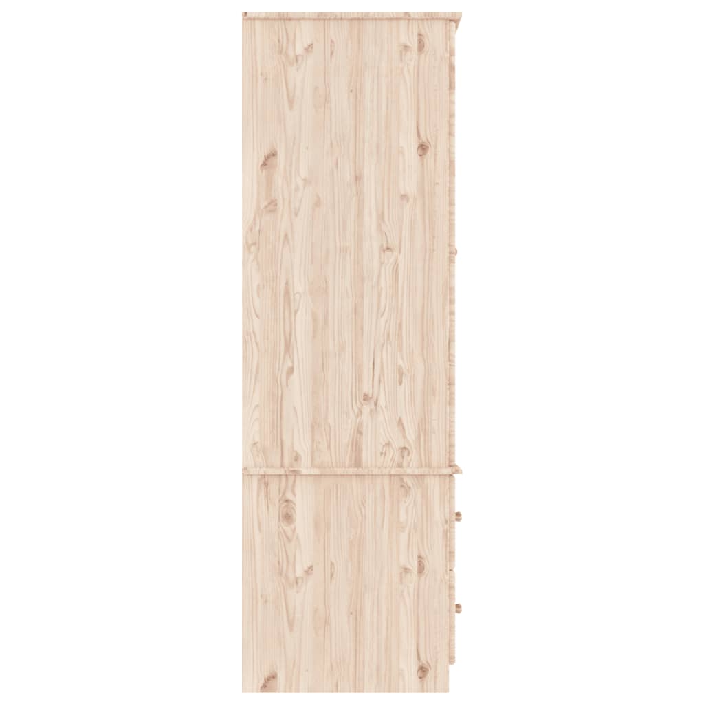 vidaXL Šatní skříň ALTA 90 x 55 x 170 cm masivní borové dřevo