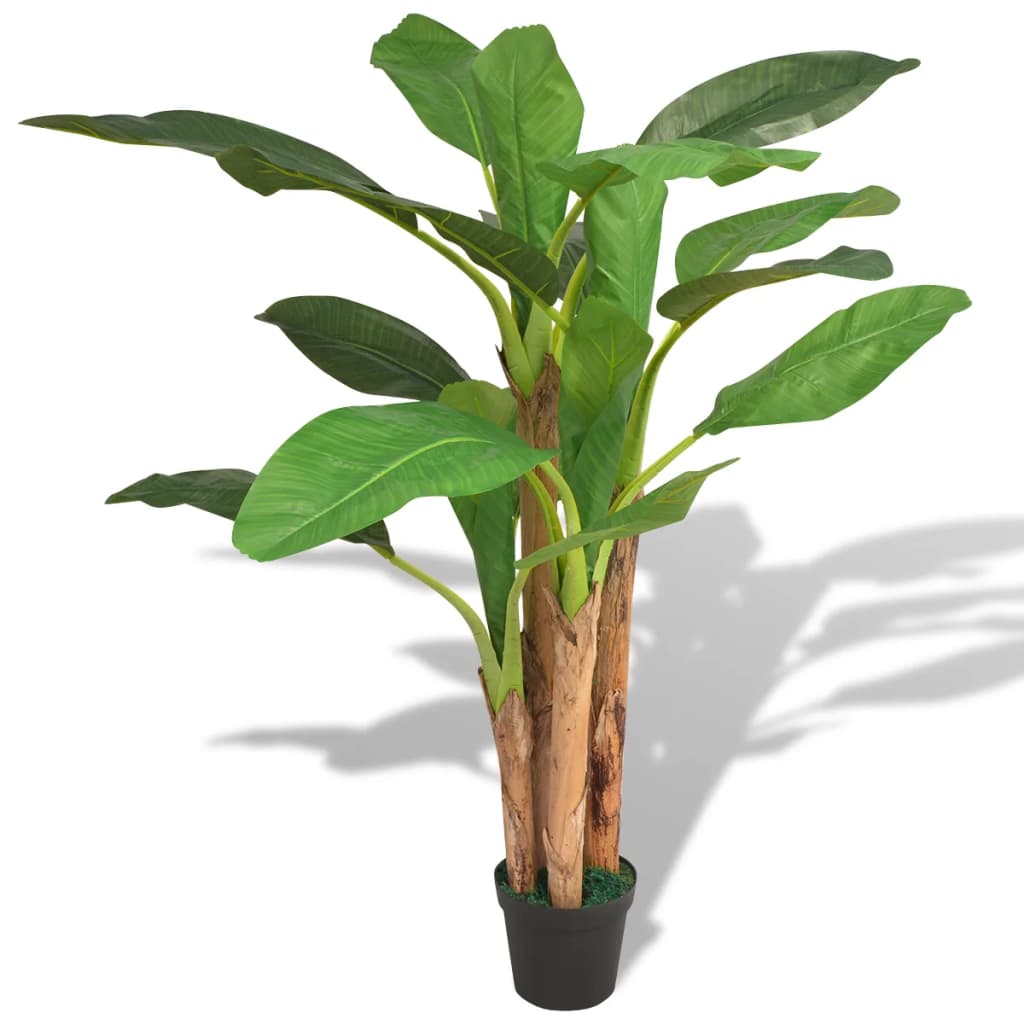 vidaXL Umělá rostlina banánovník s květináčem 175 cm zelený