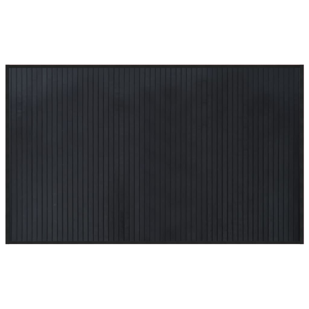 vidaXL Koberec obdélníkový černý 60 x 100 cm bambus