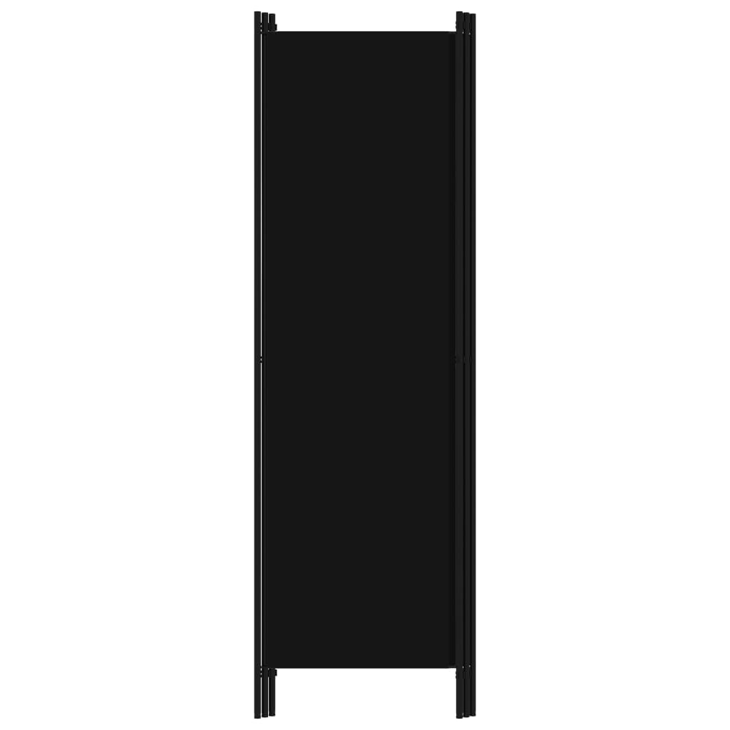 vidaXL 3dílný paraván černý 150 x 180 cm