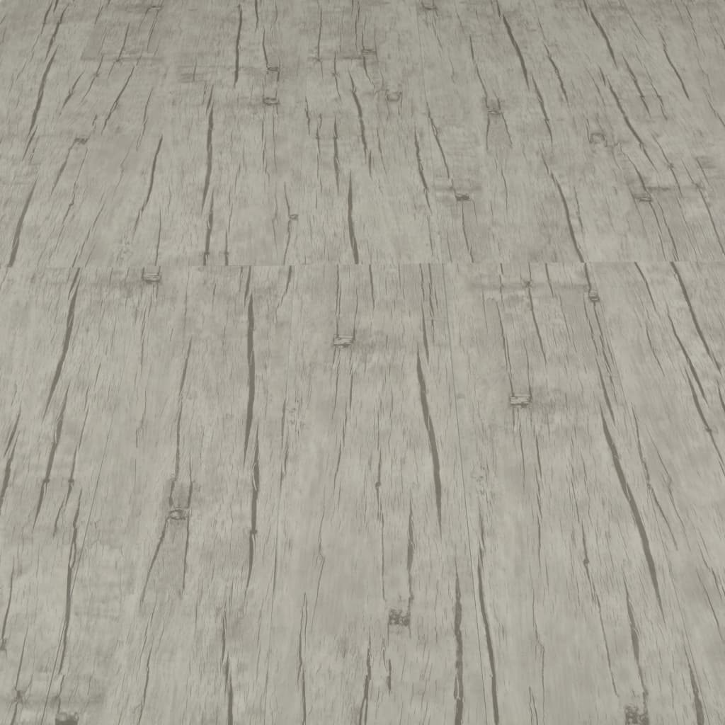 vidaXL Samolepící podlahová prkna 4,46 m² 3 mm PVC dub bělená