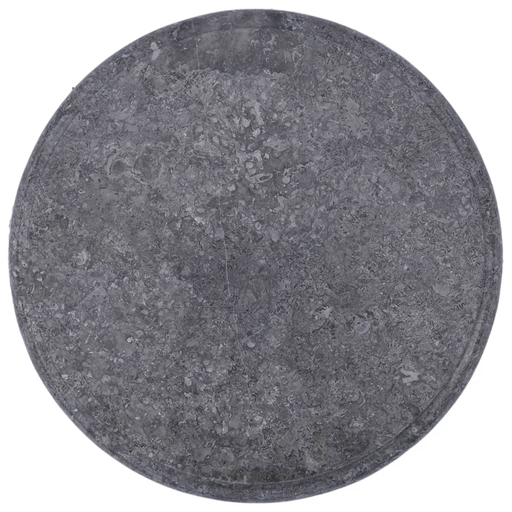 vidaXL Stolní deska šedá Ø 40 x 2,5 cm mramor
