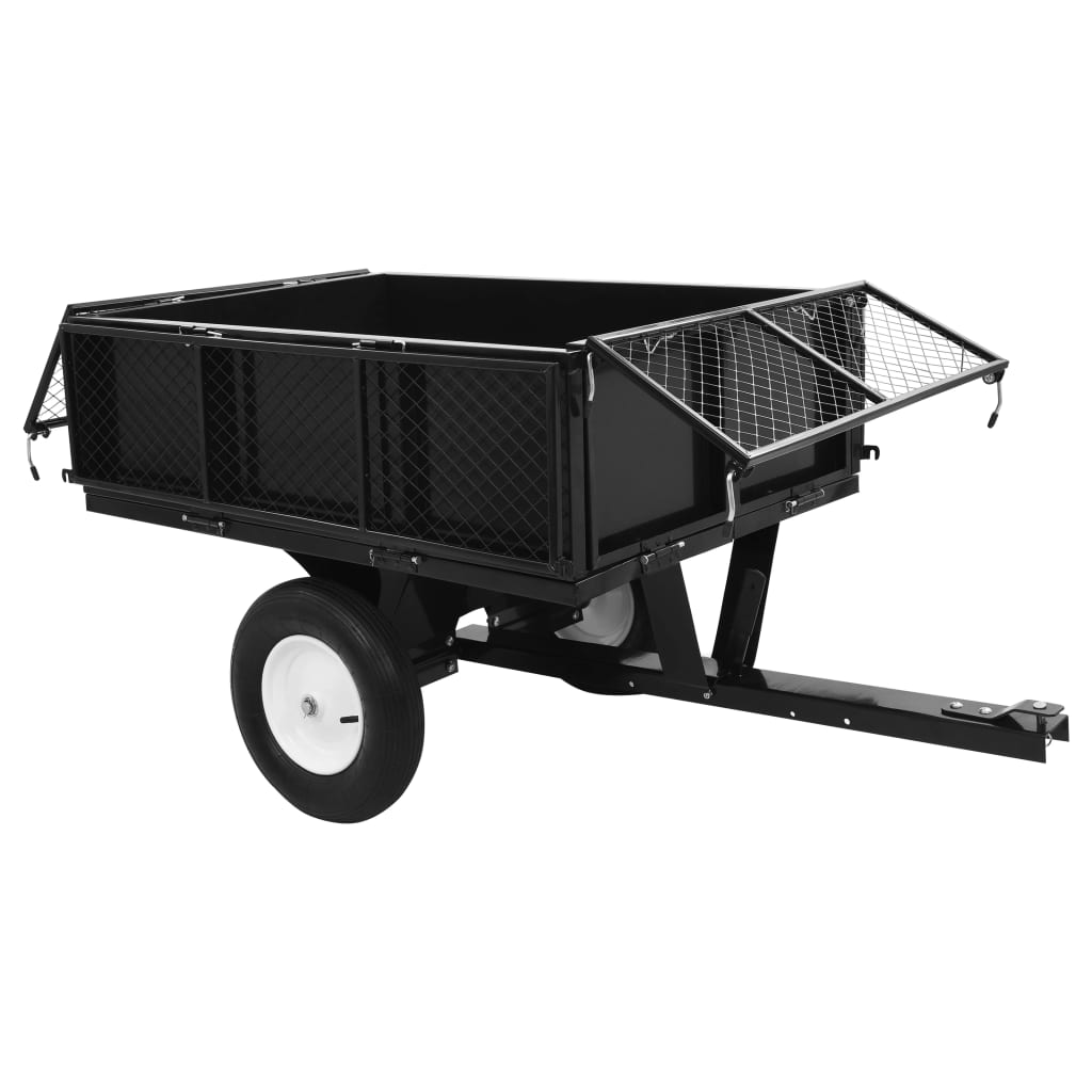 vidaXL Sklápěcí přívěsný vozík pro zahradní sekačku nosnost 300 kg