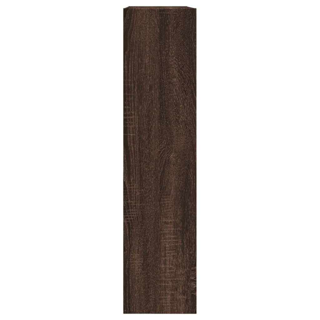 vidaXL Botník hnědý dub 80 x 21 x 87,5 cm kompozitní dřevo